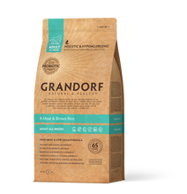 Įkelti vaizdą į galerijos rodinį, Grandorf 4-ios Mėsos - sausas maistas SUAUGUSIEMS VISŲ VEISLIŲ ŠUNIMS 1kg