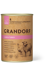 Įkelti vaizdą į galerijos rodinį, Grandorf konservai šuniukams su ĖRIENA IR KALAKUTIENA, 400g