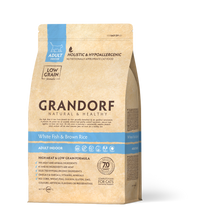 Įkelti vaizdą į galerijos rodinį, Grandorf Balta Žuvis ir Kalakutiena - sausas maistas SUAUGUSIOMS NAMINĖMS KATĖMS 400g
